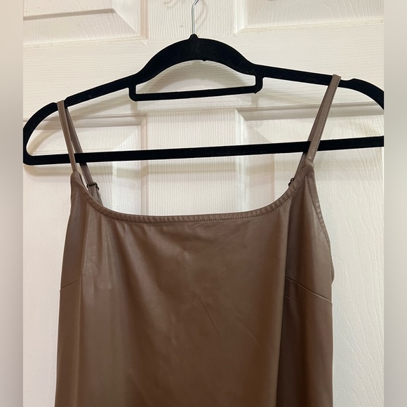 New! Wild Fable long faux leather dress - Picture 3 of 7